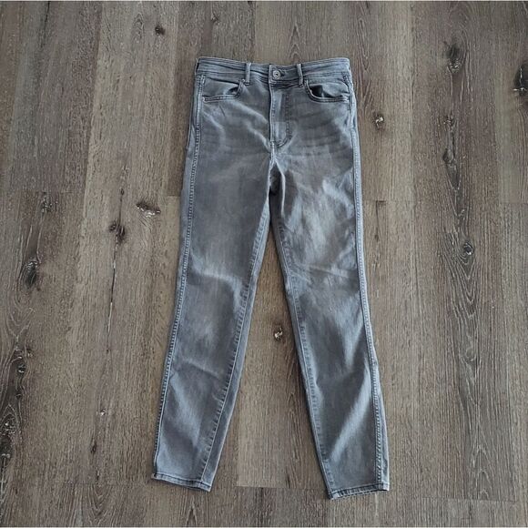 H&M Gray High Rise Skinny Jeans Size 4 - Picture 1 of 7